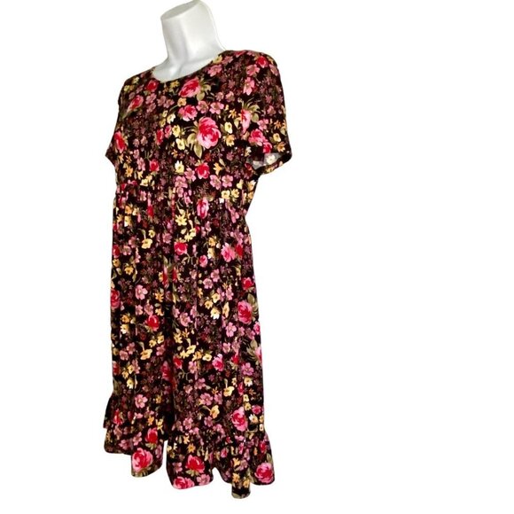 Thyme and Honey Pullover Short Sleeve Floral Dress Size Medium NWOT - Picture 4 of 7